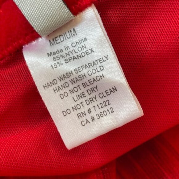 Rampage Y2k Corset Bustier Coquette Rosebud Red Mesh Top Medium - Picture 9 of 10